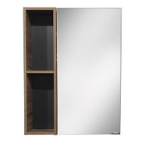 Зеркальный шкаф Comforty 00004151036 Штутгарт 60х80 см, дуб темно-коричневый