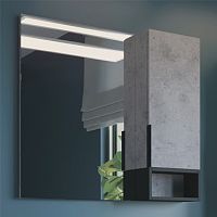 Зеркальный шкаф Comforty 00-00006504 Франкфурт 90х80 см, светлый бетон
