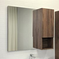 Зеркальный шкаф Comforty 00-00006663 Бордо 90х80 см, дуб темно-коричневый