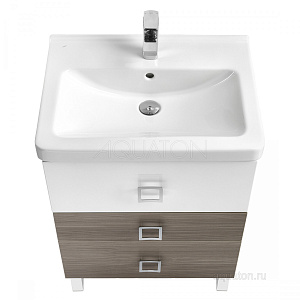 Тумба Акватон 1A145801ST580 Стамбул 65 М под раковину, 61х47 см, белый/лиственница, хром глянец Тумба Акватон 1A145801ST580 Стамбул 65 М под раковину, 61х47 см, белый/лиственница, хром глянец снят с производства