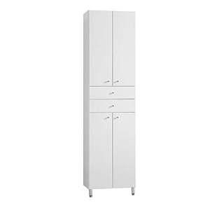 Шкаф - колонна Акватон 1A122303SL010 Симпл 50х192 см, двустворчатый, белый,хром глянец Шкаф - колонна Акватон 1A122303SL010 Симпл 50х192 см, двустворчатый, белый,хром глянец снят с производства