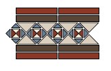 Неглазурованный керамогранит TOPCER Victorian Designs ParisBorderSpecial