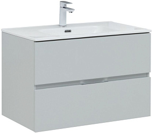 Тумба с раковиной Aquanet 00274113 Алвита New, 81х47 см, серая Тумба с раковиной Aquanet 00274113 Алвита New, 81х47 см, серая снят с производства
