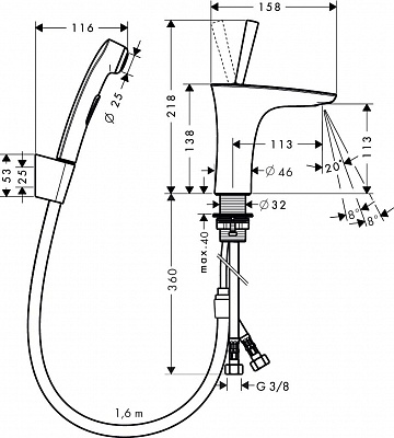 Смеситель для биде Hansgrohe Pura Vida 15275400 купить недорого в интернет-магазине Керамос Смеситель для биде Hansgrohe Pura Vida 15275400 купить недорого в интернет-магазине Керамос