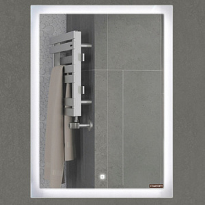 Зеркало Comforty 00-00000699 Гиацинт с подсветкой 60х80 см, белый Зеркало Comforty 00-00000699 Гиацинт с подсветкой 60х80 см, белый снят с производства