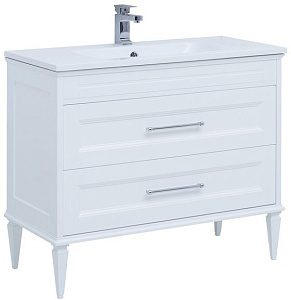 Тумба с раковиной Aquanet 00260666 Бостон, 101х47 см, белая Тумба с раковиной Aquanet 00260666 Бостон, 101х47 см, белая снят с производства