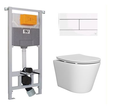 Сет инсталляция+унитаз+клавиша+сидение OLI Промо комплект №61 Сет инсталляция+унитаз+клавиша+сидение OLI Промо комплект №61