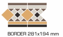 Неглазурованный керамогранит TOPCER Victorian Designs BrightonBorder2Strip