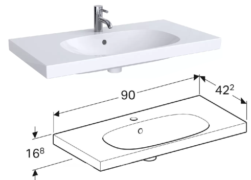 Сет № 1863 500.623.01.2, Раковина (White) Сет № 1863 500.623.01.2, Раковина (White)
