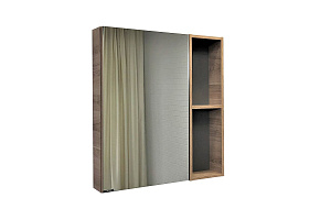 Зеркальный шкаф Comforty 00-00009924 Дуэт 75х80 см, дуб натуральный Зеркальный шкаф Comforty 00-00009924 Дуэт 75х80 см, дуб натуральный снят с производства