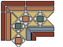 Неглазурованный керамогранит TOPCER Victorian Designs BaldonnelCorner2StripsSpecial