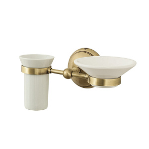 Держатель Caprigo 7012A-vot ROMANO с мыльницей и стаканом, бронза Держатель Caprigo 7012A-vot ROMANO с мыльницей и стаканом, бронза снят с производства