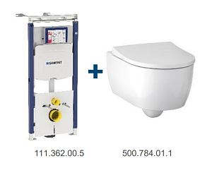 Унитаз с инсталляцией Geberit iCon 500.362.TC.I ,безободковый подвесной,с горизонтальным выпуском Унитаз с инсталляцией Geberit iCon 500.362.TC.I ,безободковый подвесной,с горизонтальным выпуском снят с производства