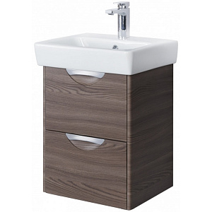 Тумба Акватон 1A2117K1SIW50 Сильва с раковиной, 50х41 см, дуб макиато Тумба Акватон 1A2117K1SIW50 Сильва с раковиной, 50х41 см, дуб макиато снят с производства