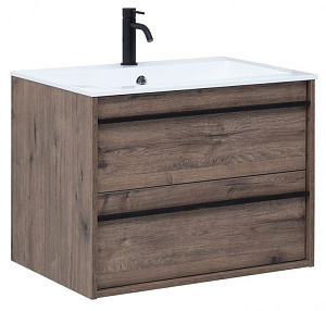 Тумба с раковиной Aquanet 00271946 Lino, 70х50 см, темное дерево Тумба с раковиной Aquanet 00271946 Lino, 70х50 см, темное дерево снят с производства