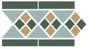 Декоративный элемент (плитка) TOPCER Victorian Designs Lisbon1BorderSpecial (Tr.13, Dots 18+03, Strips 18)