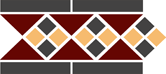 Декоративный элемент (плитка) TOPCER Victorian Designs Lisbon1BorderSpecial (TR.20, DOTS 14+21, STRIPS 14)