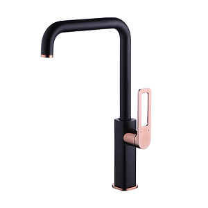 Смеситель IDDIS, SLIBG00i05 Slide для кухни, черный,розовое золото Смеситель IDDIS, SLIBG00i05 Slide для кухни, черный,розовое золото снят с производства