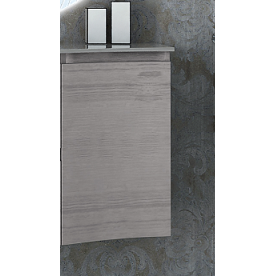 Шкафчик подвесной Cezares VAGUE 54848 с одной распашной створкой, правый Rovere sbiancato, 34x40x55, серый