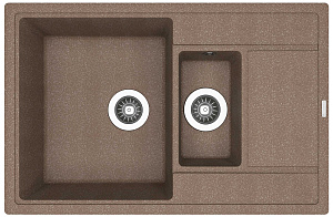 Мойка для кухни Florentina 20.250.D0780.105 Липси 78х51 см, с крылом, коричневая Мойка для кухни Florentina 20.250.D0780.105 Липси 78х51 см, с крылом, коричневая снят с производства