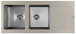 Мойка для кухни Florentina 21.415.E1160.305 Комби 116х51 см, с крылом, серая Мойка для кухни Florentina 21.415.E1160.305 Комби 116х51 см, с крылом, серая снят с производства