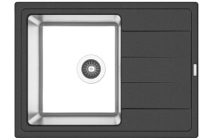 Мойка для кухни Florentina 21.390.B0650.302 Комби 65х48 см, с крылом, антрацит Мойка для кухни Florentina 21.390.B0650.302 Комби 65х48 см, с крылом, антрацит снят с производства