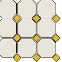 Неглазурованный керамогранит TOPCER Field Material 4416OCT21/1C_White/OchreYellow