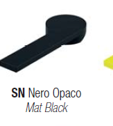 Gattoni 8098/80SN  Color Накладка на ручку смесителя для раковин и биде, цвет Nero Opaco