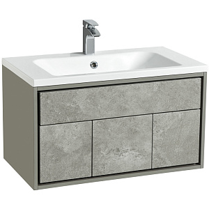 Тумба Акватон 1A214101WAC30 Уэльс под раковину, 80х45 см, авеллино грей/темный шоколад Тумба Акватон 1A214101WAC30 Уэльс под раковину, 80х45 см, авеллино грей/темный шоколад снят с производства