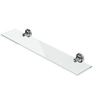 Полка стеклянная Geesa Tone 917301-02-60, хром Полка стеклянная Geesa Tone 917301-02-60, хром снят с производства