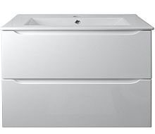 Тумба Loranto CS00079033 Арфа с раковиной, подвесная, 81х47 см, белая