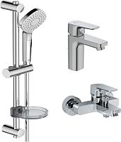 Душевой комплект Ideal Standard BD005AA Ceraplan III Set 3 в 1 (BC560AA + B0718AA + B2621AA), Chrome (хром)