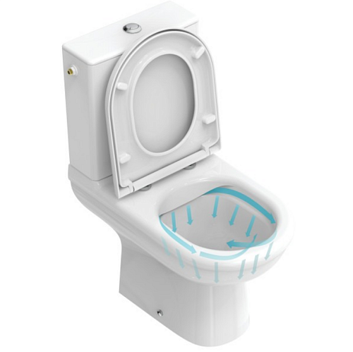 Чаша-моноблок Ideal Standard R006901 Exacto унитаза напольного 36х63 см, белый