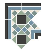 Неглазурованный керамогранит TOPCER Victorian Designs GreenwichCorner
