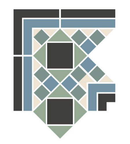 Неглазурованный керамогранит TOPCER Victorian Designs GreenwichCorner купить недорого в интернет-магазине Керамос