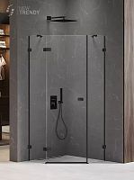 Душевое ограждение New Trendy AVEXA Black EXK-3875