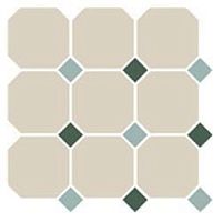 Неглазурованный керамогранит TOPCER Field Material 4416OCT13+18-A/1C_White/Turquoise+DarkGreen