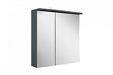 Зеркальный шкаф AM.PM M70AMCR0601GM SPIRIT 2.0, с LED-подсветкой, правый, 60 см, цвет: графит, матовый