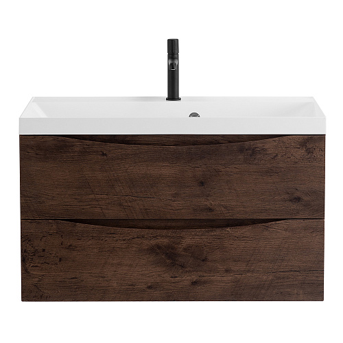 База BelBagno MARINO-800-2C-SO-RW-P под раковину 80х45 см, подвесная, Rovere Moro (темный дуб) купить недорого в интернет-магазине Керамос