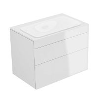 Тумба Keuco 31571210000 Edition 400 под умывальник 70х53.5 см, белый глянцевый/белый глянцевый
