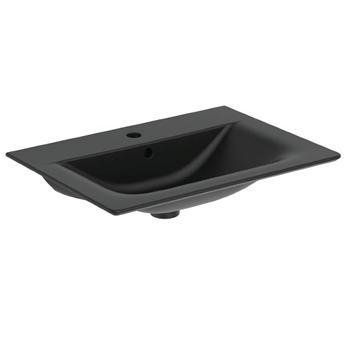 Раковина Ideal Standard E0289V3 Connect Air Vanity подвесная 65х46 см, для монтажа соло, Silk Black (черный шелк) Раковина Ideal Standard E0289V3 Connect Air Vanity подвесная 65х46 см, для монтажа соло, Silk Black (черный шелк)