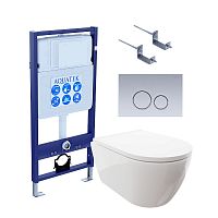 Инсталляция с подвесным унитазом Aquatek Поларис SET AQUATEK ПОЛАРИС-019 4в1