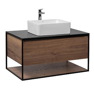 Тумба Aquanika AQLO1005550BRU151 LOFT под раковину 100х55,5 см, древесный аттик