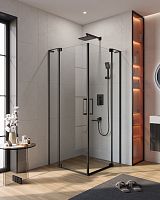 Душевой уголок CEZARES SLIDER-AH-2-90/100-100/110-C-NERO Душевой уголок CEZARES SLIDER-AH-2-90/100-100/110-C-NERO