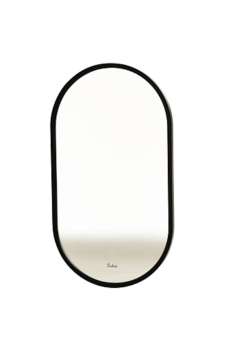 Зеркало Sintesi SIN-SPEC-TITO-45 TITO с LED-подсветкой, 45х80 см, черное купить недорого в интернет-магазине Керамос