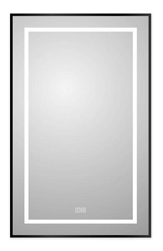 Зеркало BelBagno Kraft SPC-KRAFT-500-800-LED-TCH-WARM-NERO купить недорого в интернет-магазине Керамос