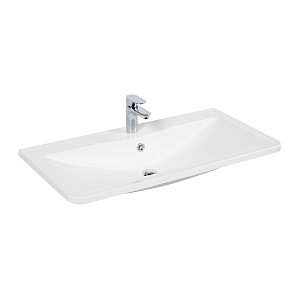 Раковина BelBagno BB1000/455-LV-MR-ALR из литьевого мрамора 100х45.5 см, белая