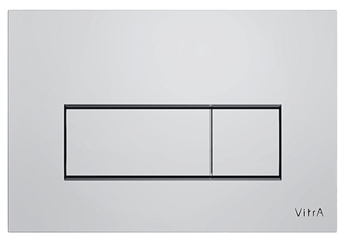 Панель смыва Vitra 740-2380 Root Square для унитаза, хром Панель смыва Vitra 740-2380 Root Square для унитаза, хром