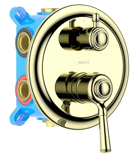 Смеситель Aquatek КЛАССИК AQUATEK AQ1547PG Смеситель Aquatek КЛАССИК AQUATEK AQ1547PG