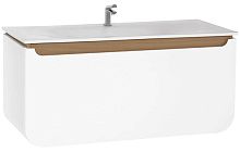 Тумба Creavit PN0120.01.BDM+DP120 Pion с раковиной 52.5х119.5 см, белый
